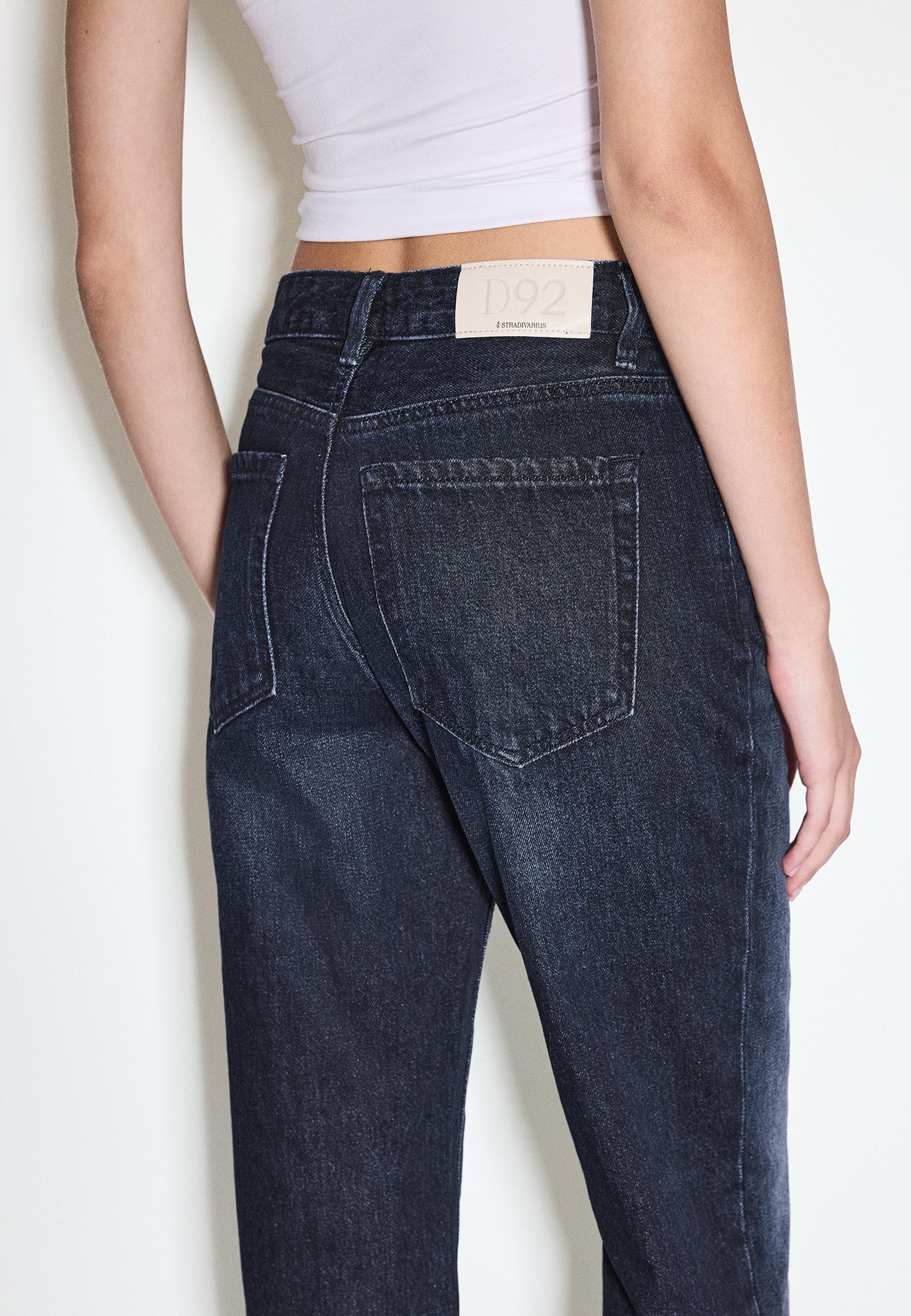 D92 Straight wide-leg jeans — LIGHT GREY DENIM WASH