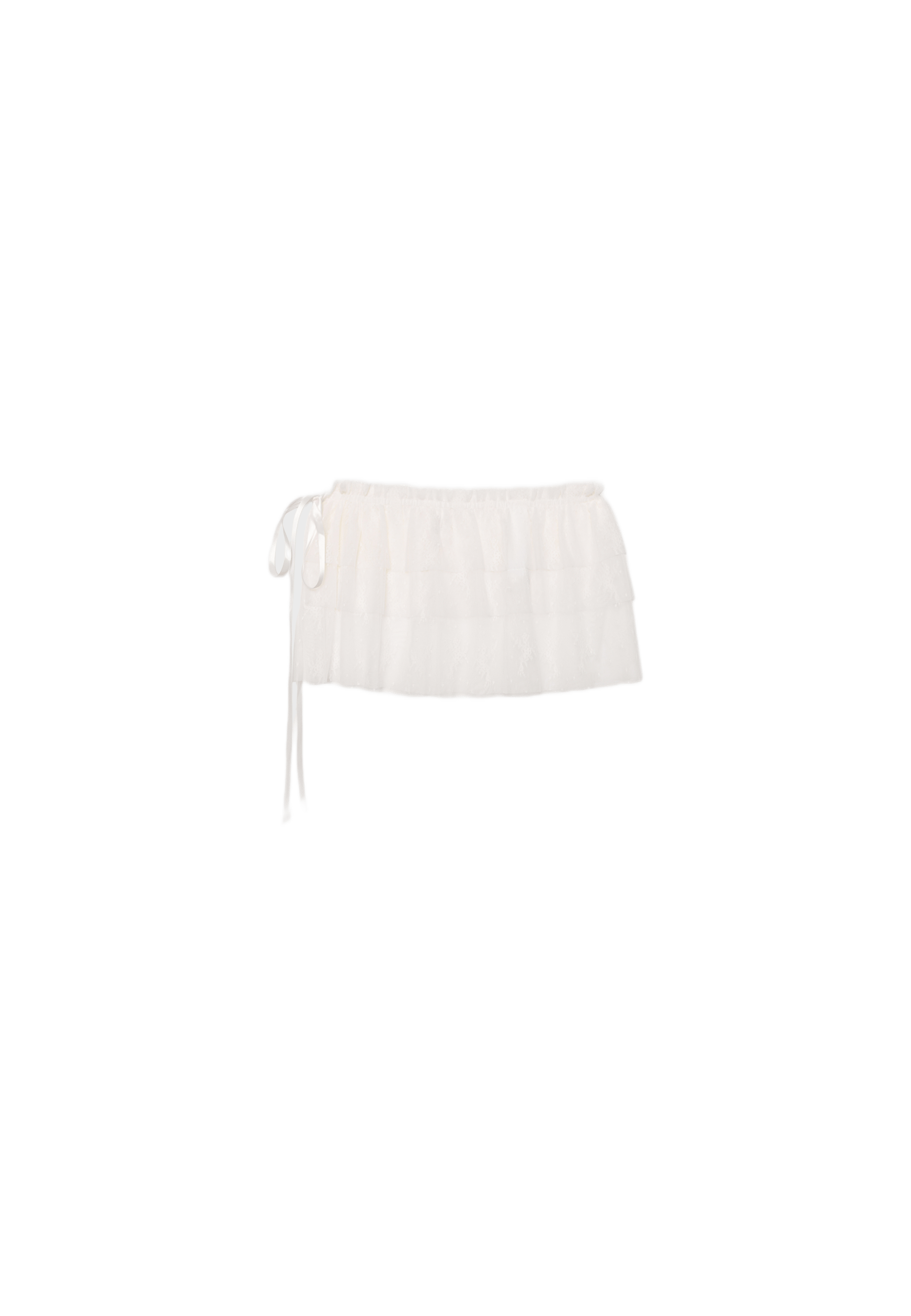Lace pareo skirt — Ecru