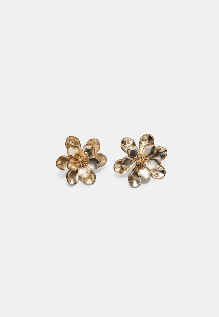 flower petal earrings