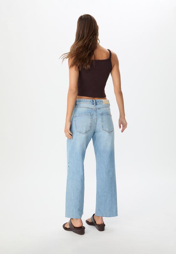 d96 jeans straight cropped