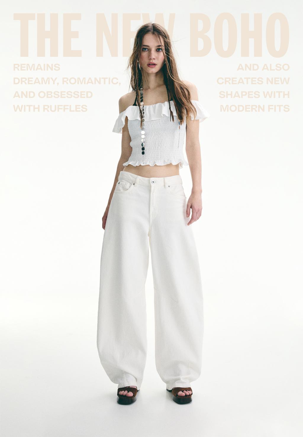 D82 Balloon fit barrel jeans