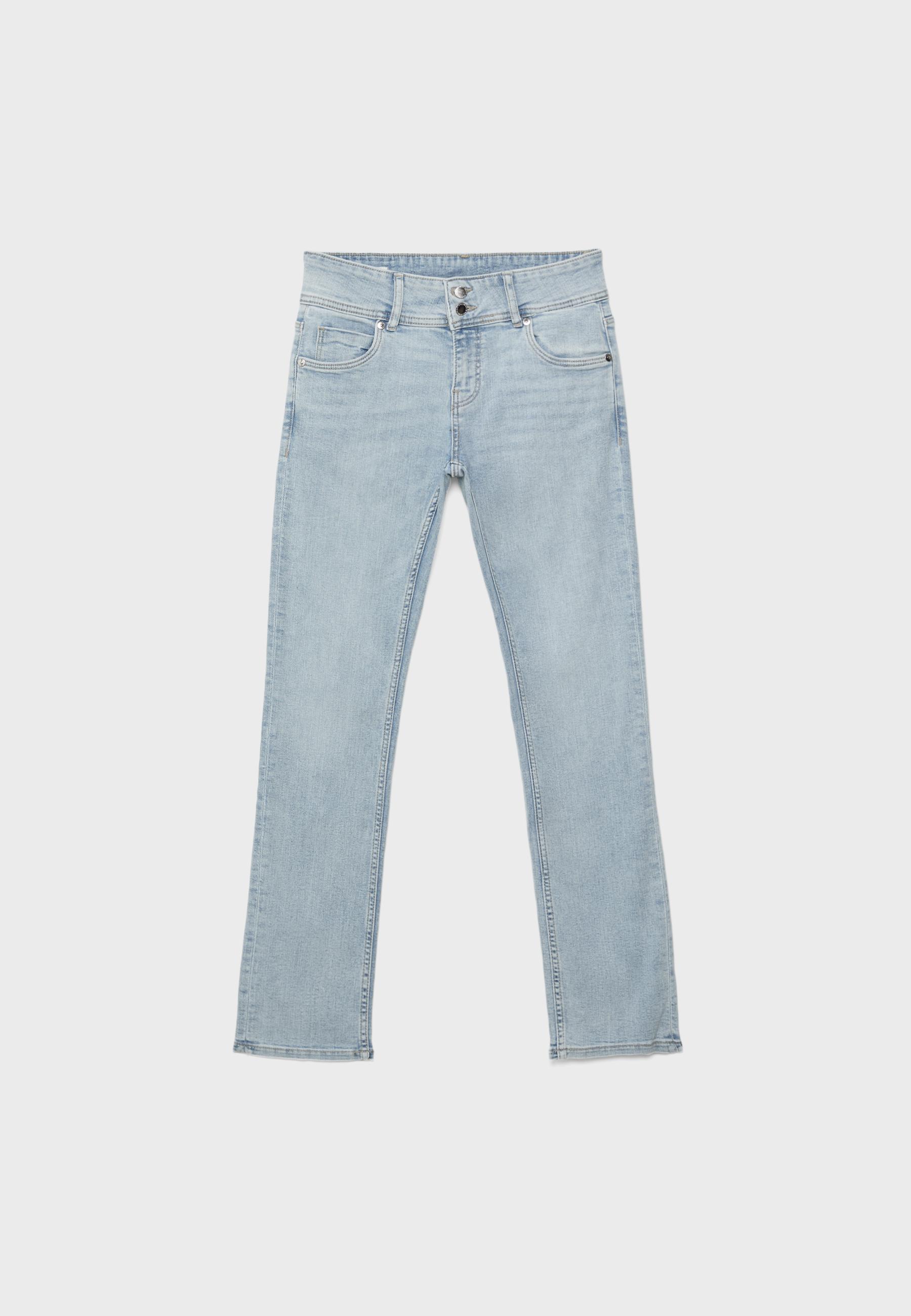 Low-rise slim fit jeans — MEDIUM LIGHT BLUE DENIM