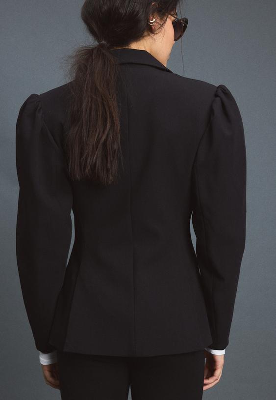 hacimli kollu blazer ceket