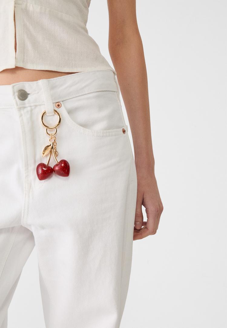 llavero charm cerezas