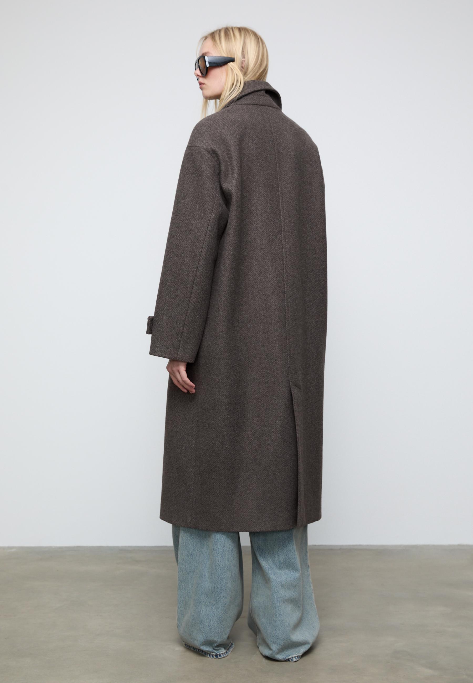 Long oversize coat — Brown