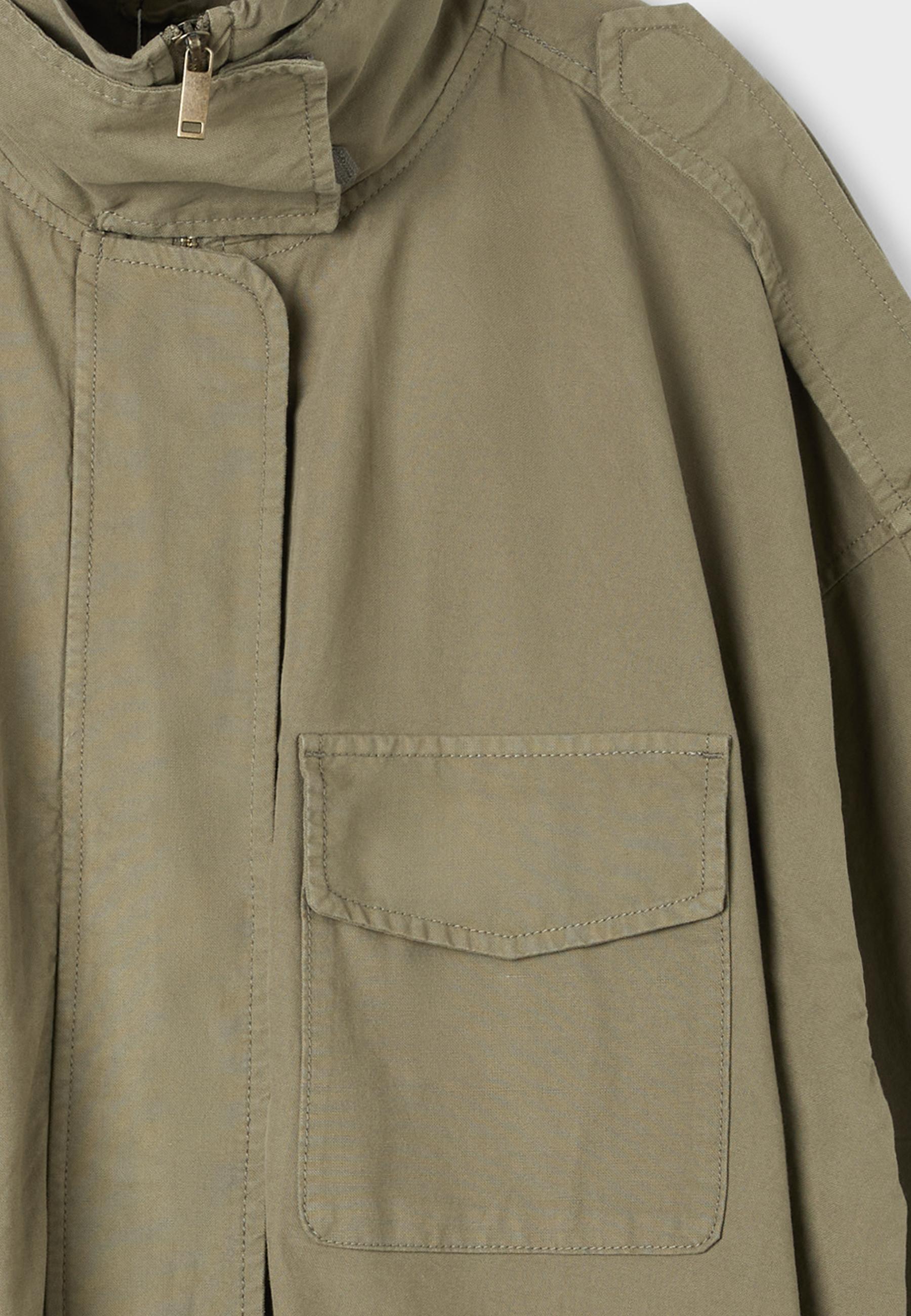 Oversize parka with pockets — Khaki
