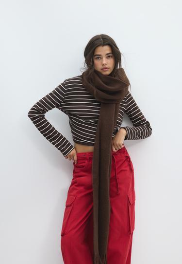 Medium basic scarf — Brown 4
