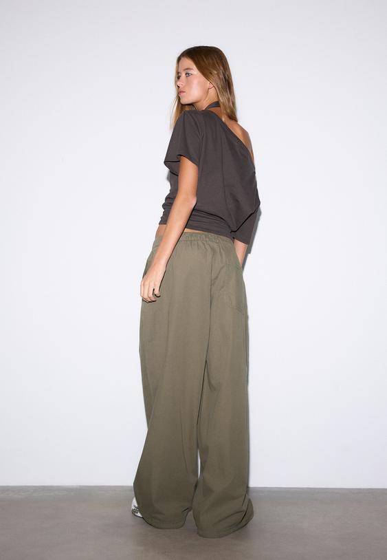 stoperli poplin barrel pantolon