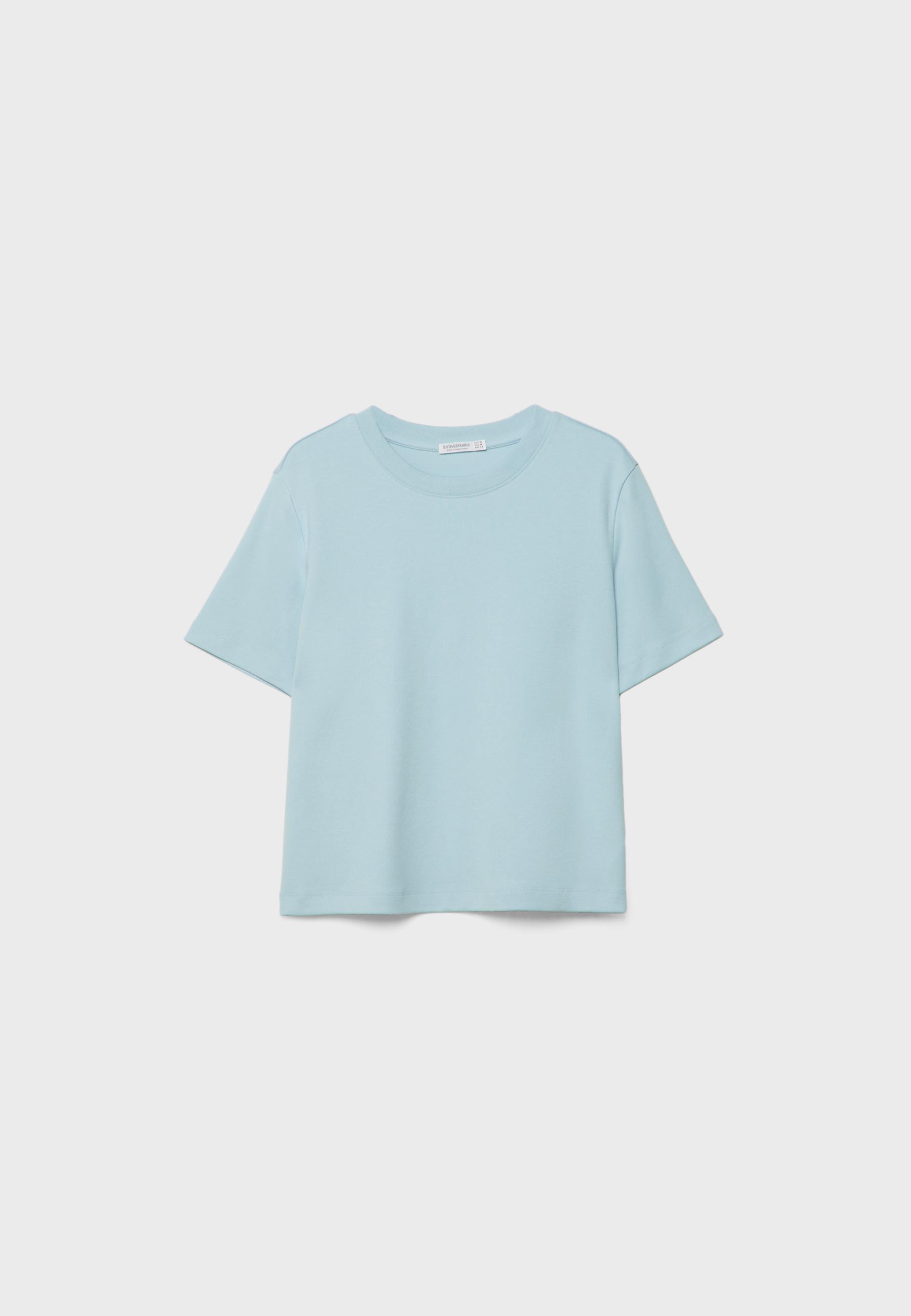 B01 Heavyweight regular fit basic T-shirt — Sky blue