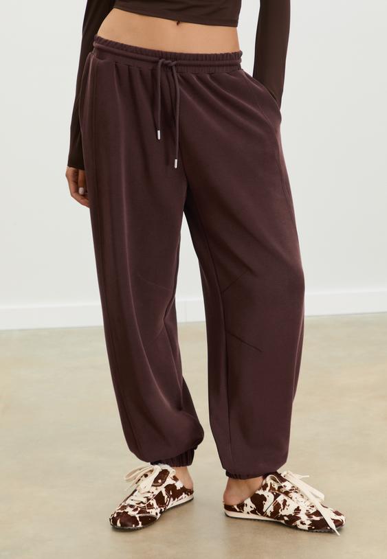 soft touch baggy jogger trousers