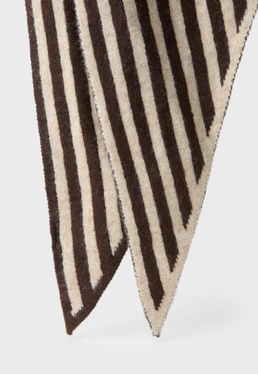 Triangular scarf — Brown 5