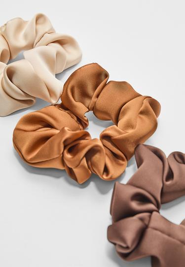 Set of 3 scrunchies — Brown 5