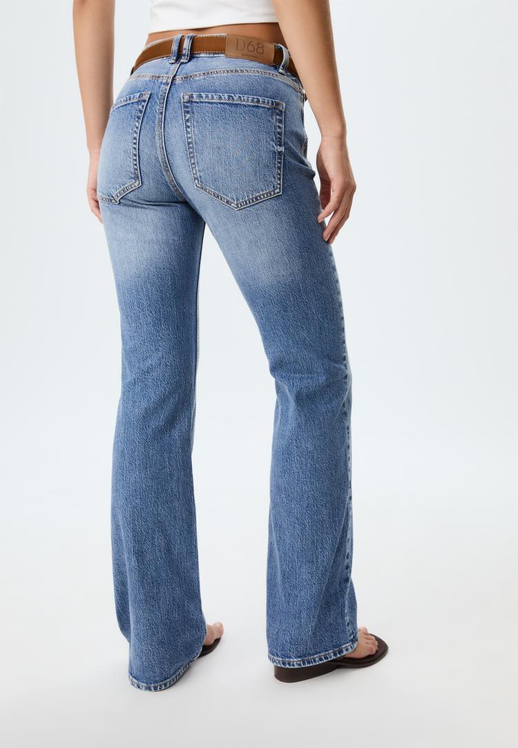 d68 jeans bootcut fit cinturon