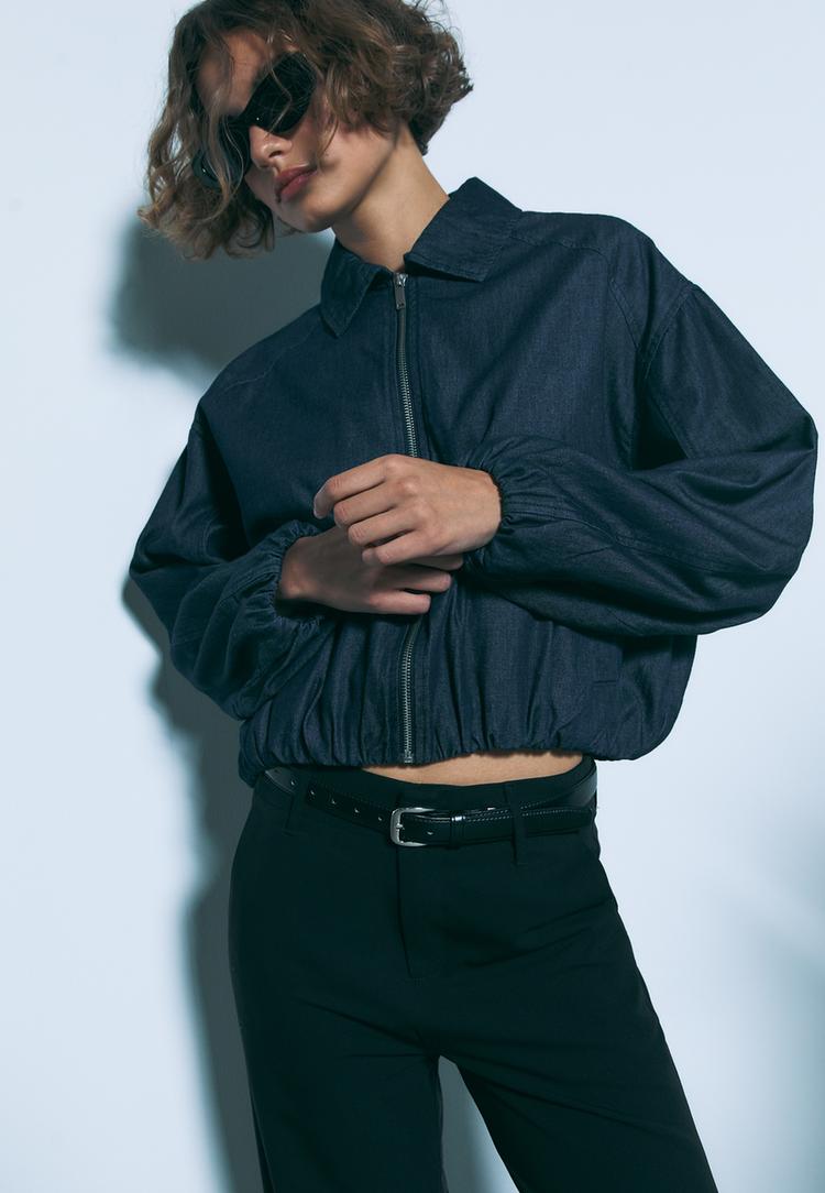 flowing straight leg smart trousers with belt