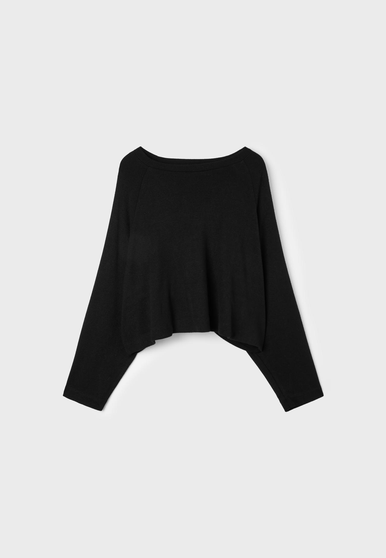 Raglan sleeve jumper — Black