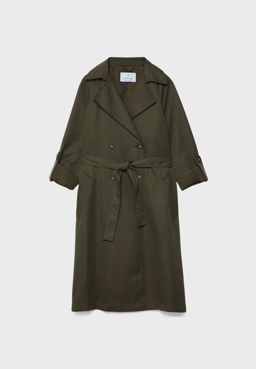 Long flowing trench coat