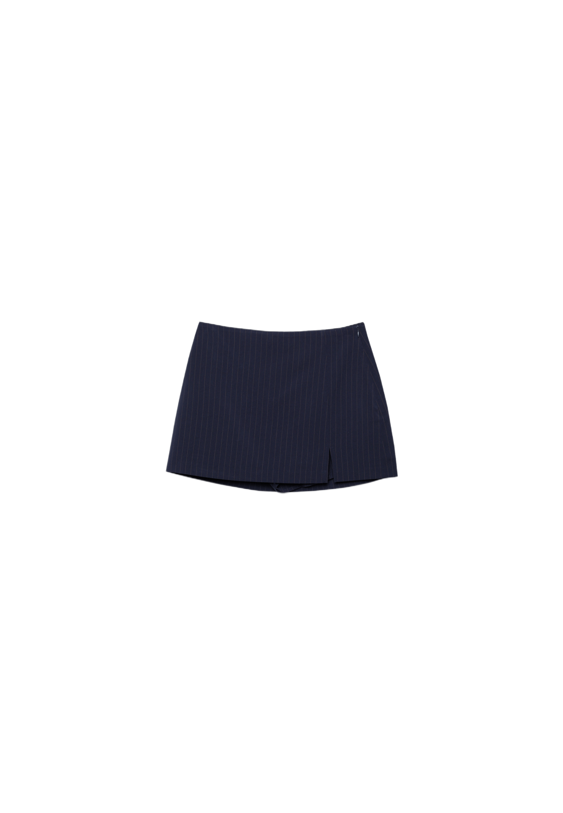 Skort with side split — Navy blue