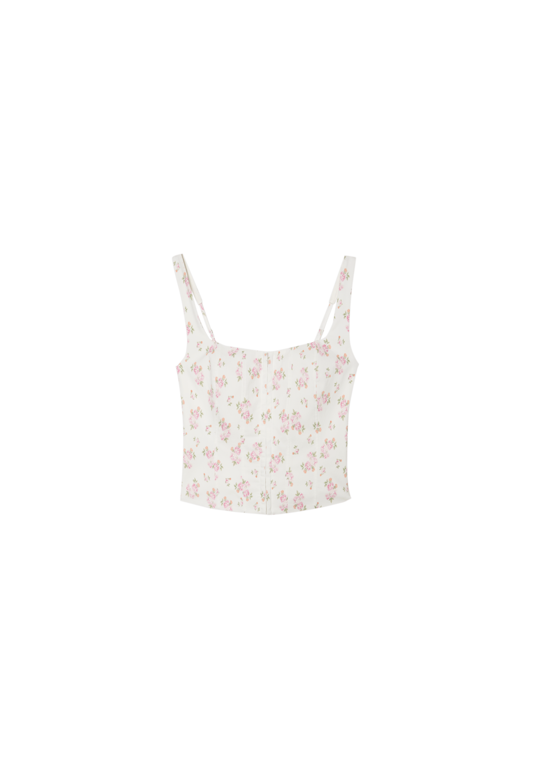 Corset top with straps — Pale pink