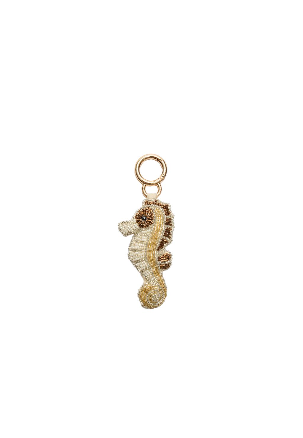 Porte-clés breloque hippocampe