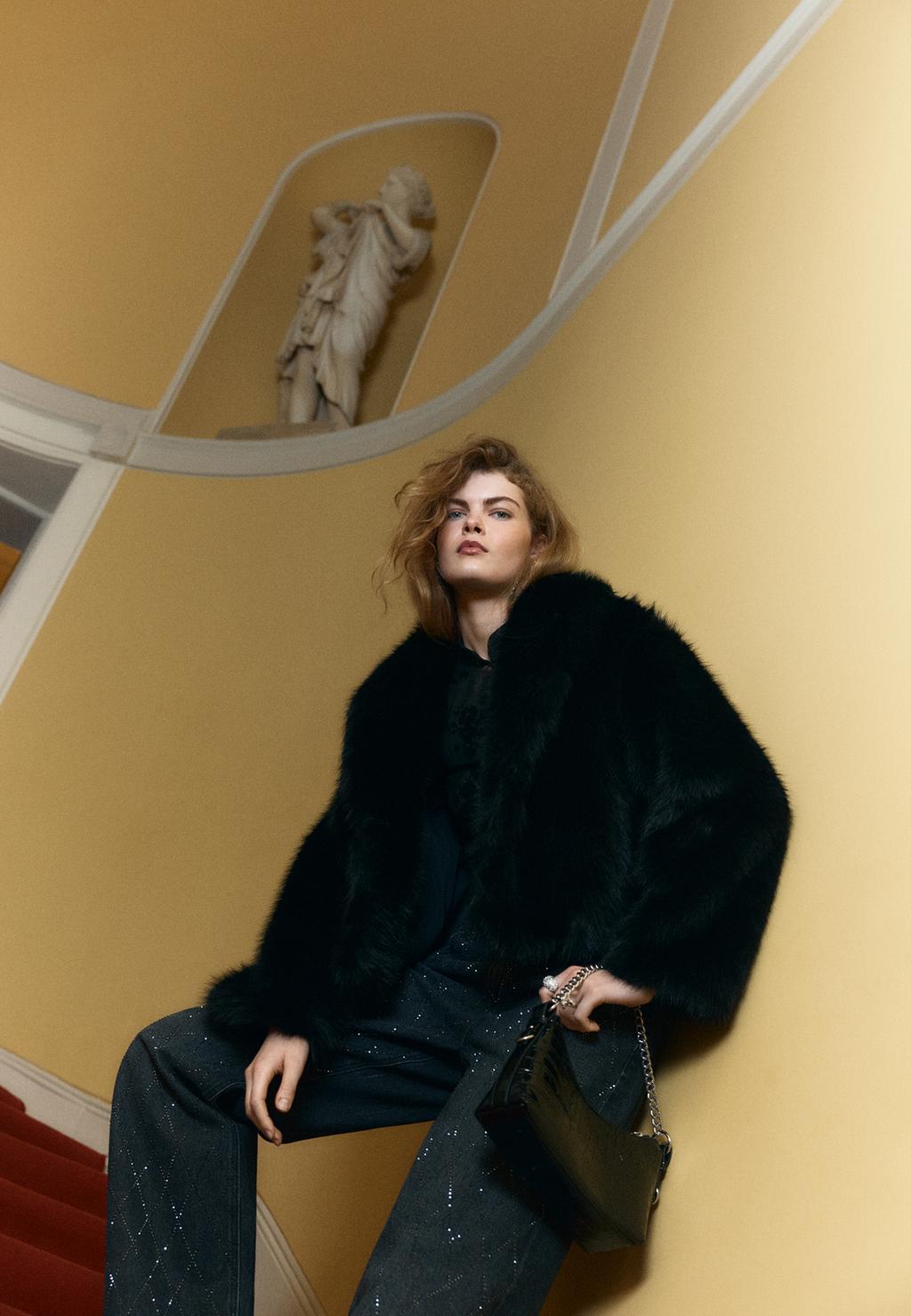 Blouson fausse fourrure