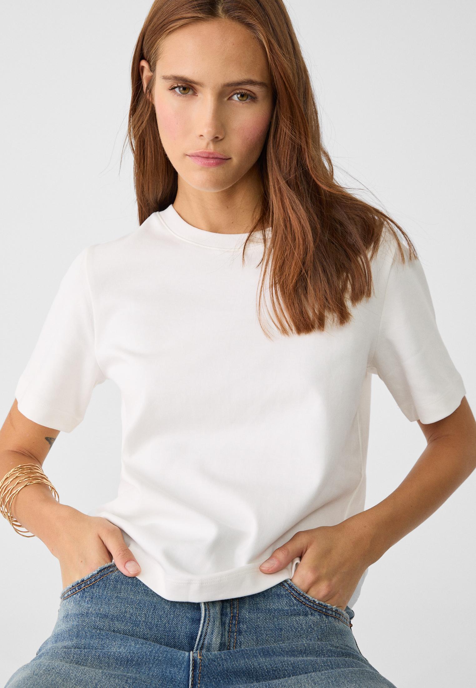 Basic regular fit kalın tişört