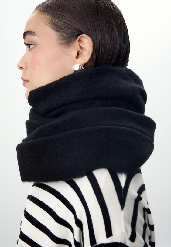 sciarpa in filato spazzolato