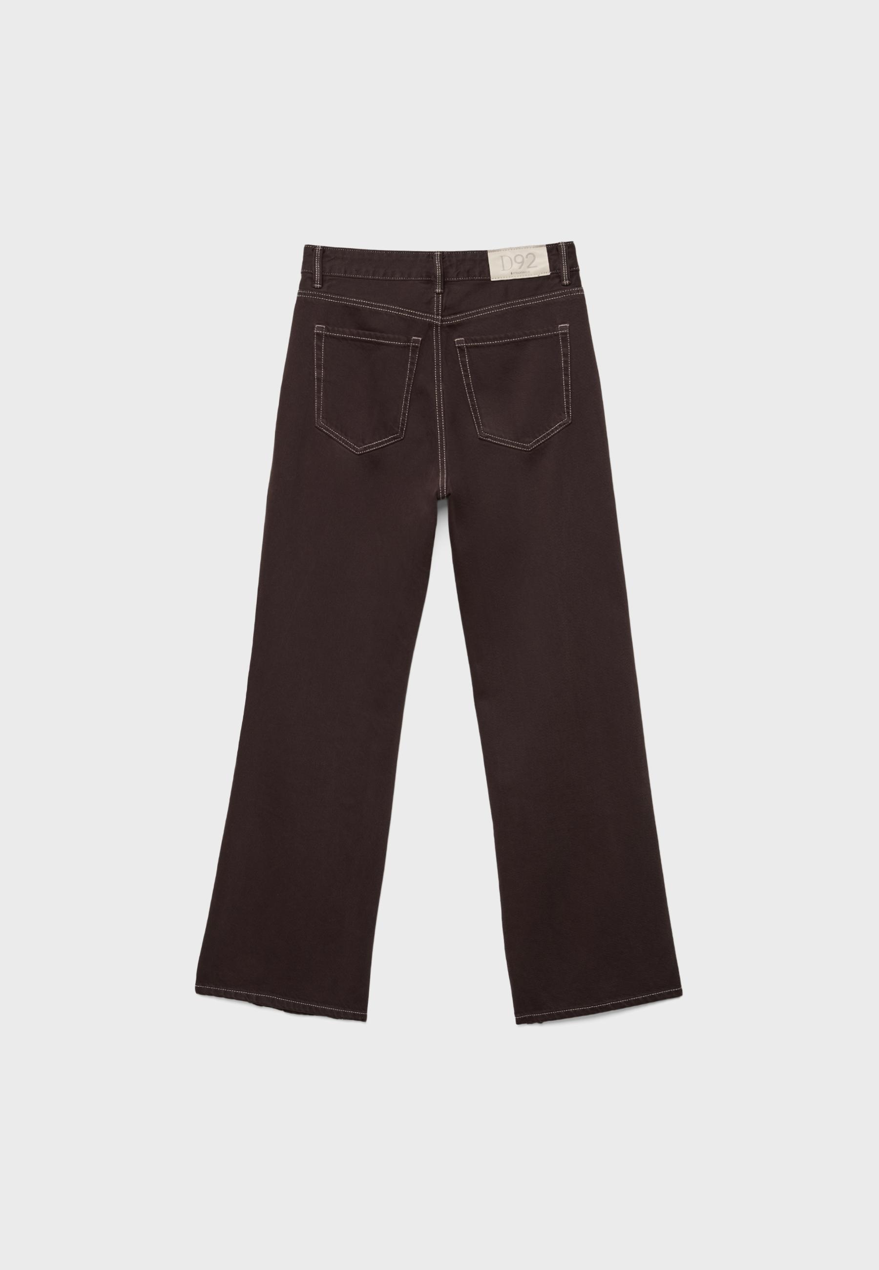 D92 straight geniş paça jean - Görsel 7