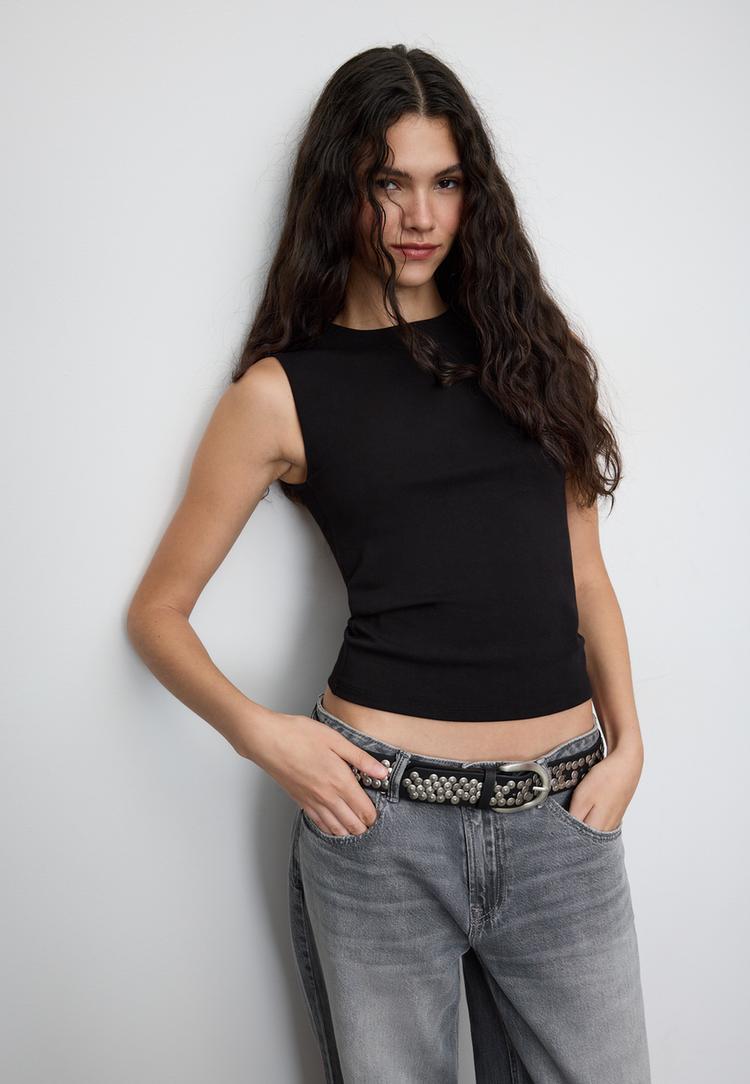 basic tshirt zonder mouwen