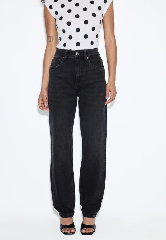 Stradivarius D14 Jeans Comfort Slim Black Denim Wash 14