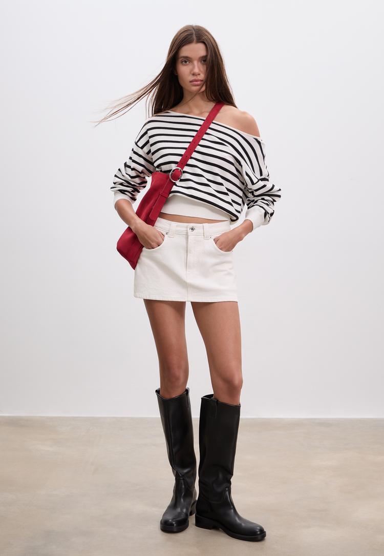 d62 denim skort