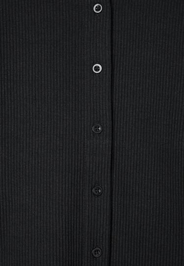 Knit cardigan with padded shoulders — Black 9