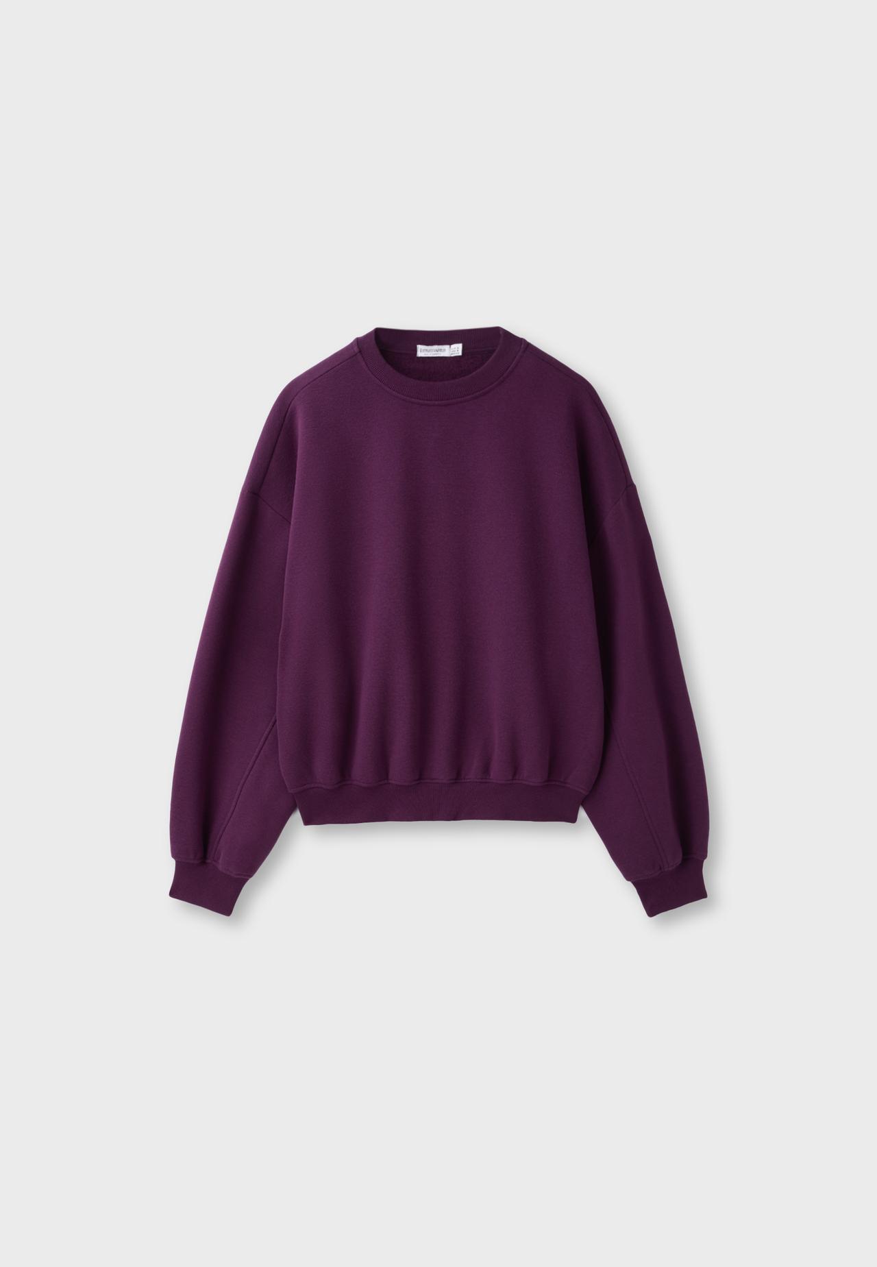 Basic sweatshirt — Dark purple