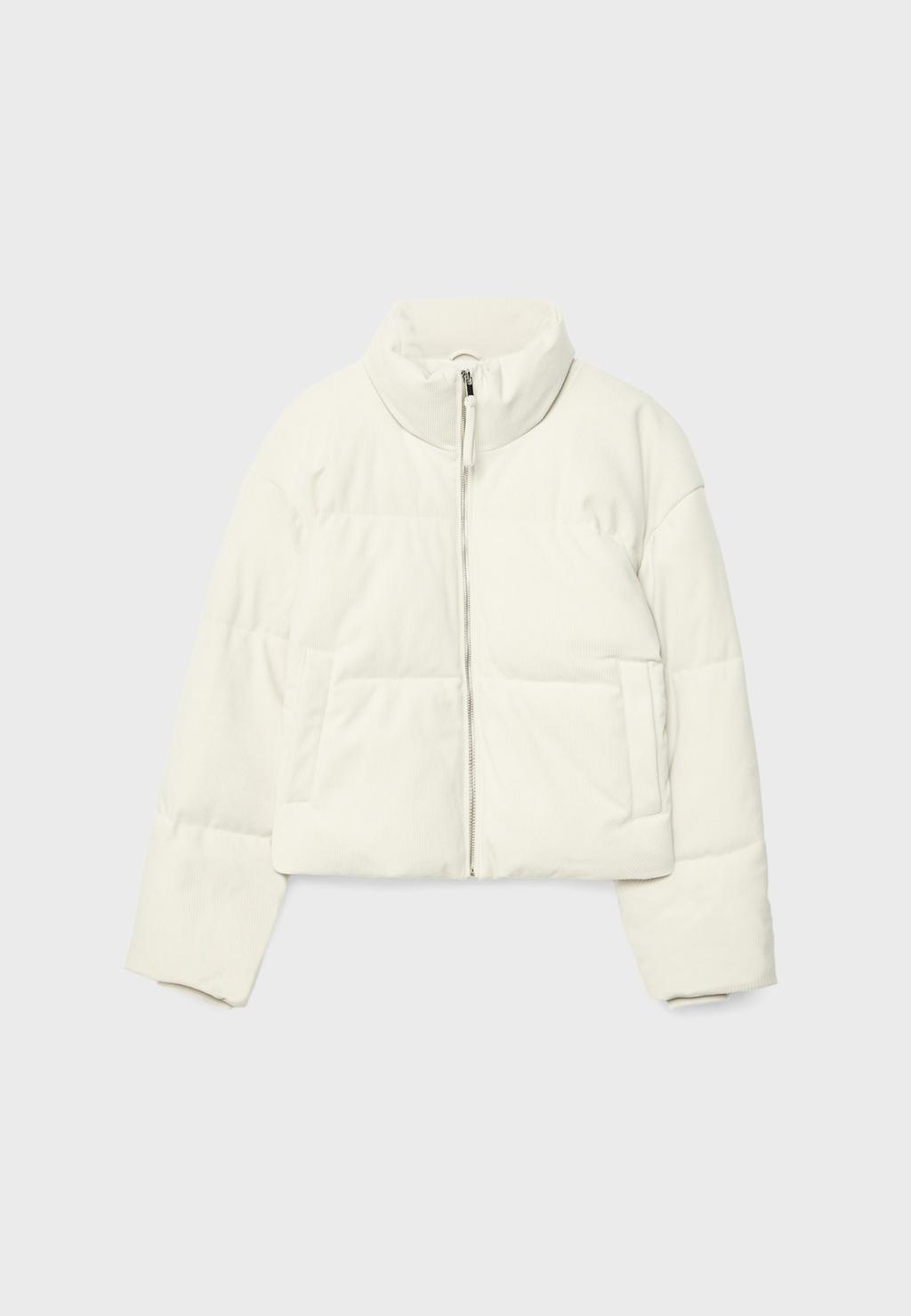 Corduroy puffer jacket