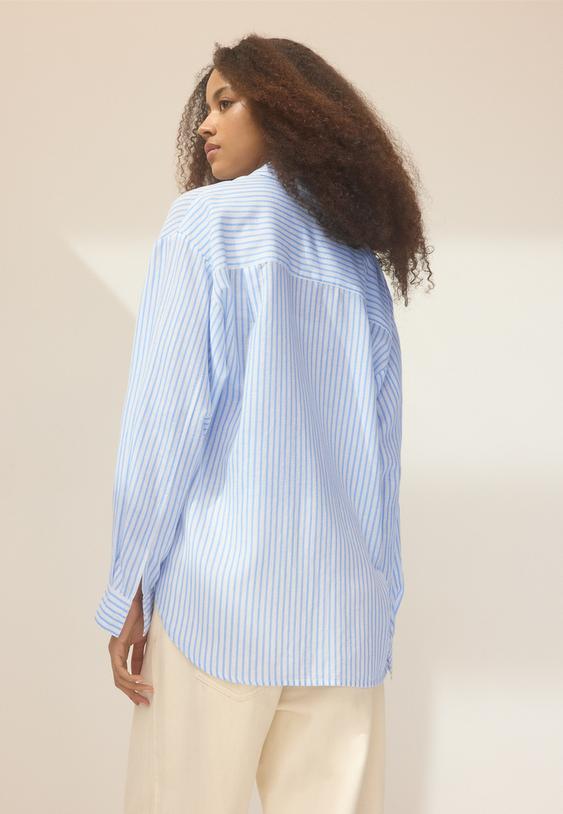 camisa efeito linho