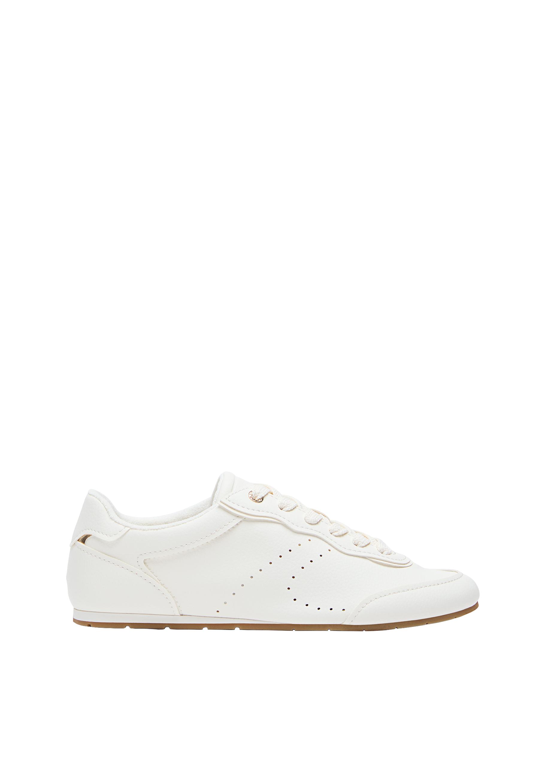 Soft flat-sole trainers — WHITE