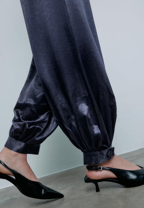 calcas balao acetinadas de vestir