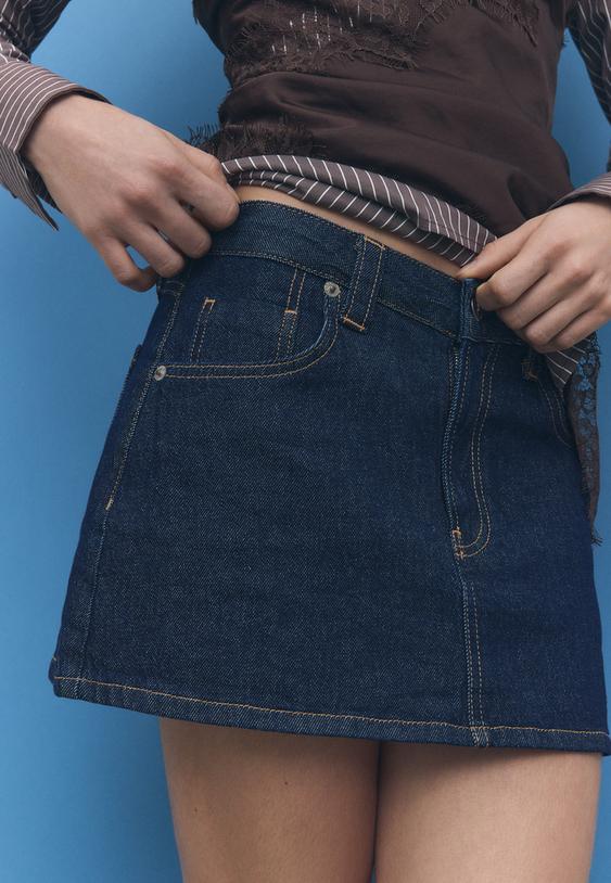 d62 falda pantalon denim