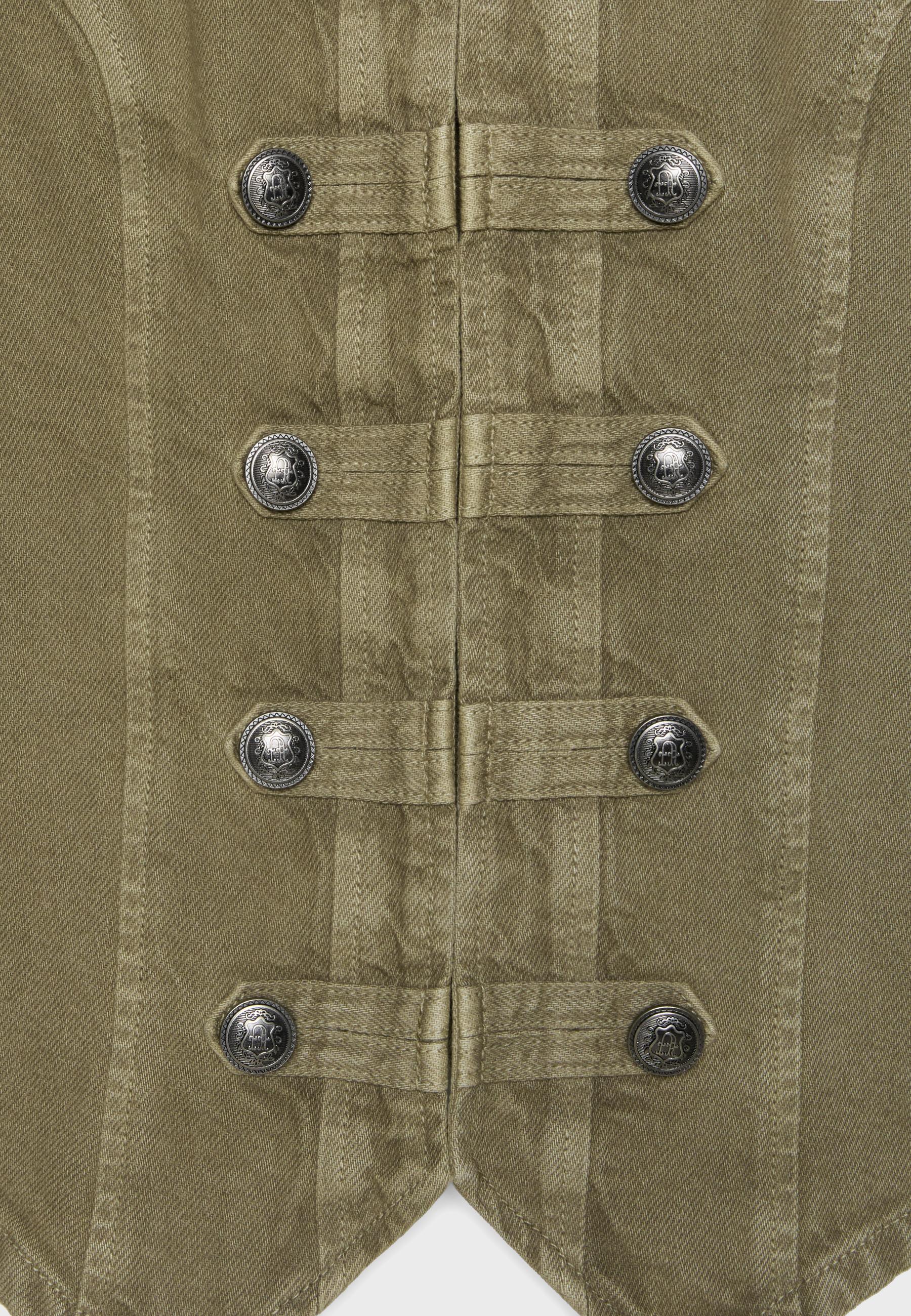 Twill button-up jacket