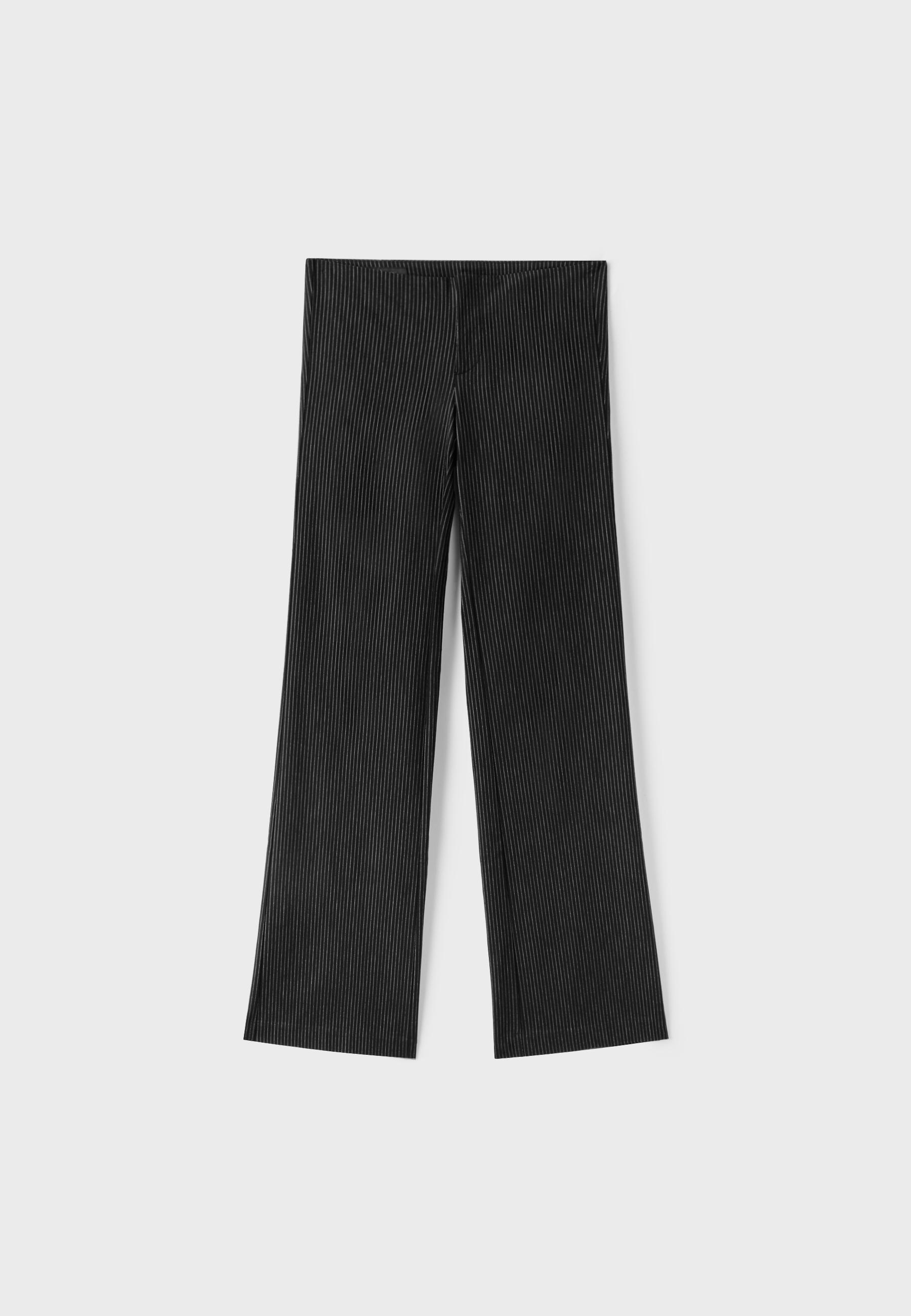 Bengaline bell bottom trousers — Black