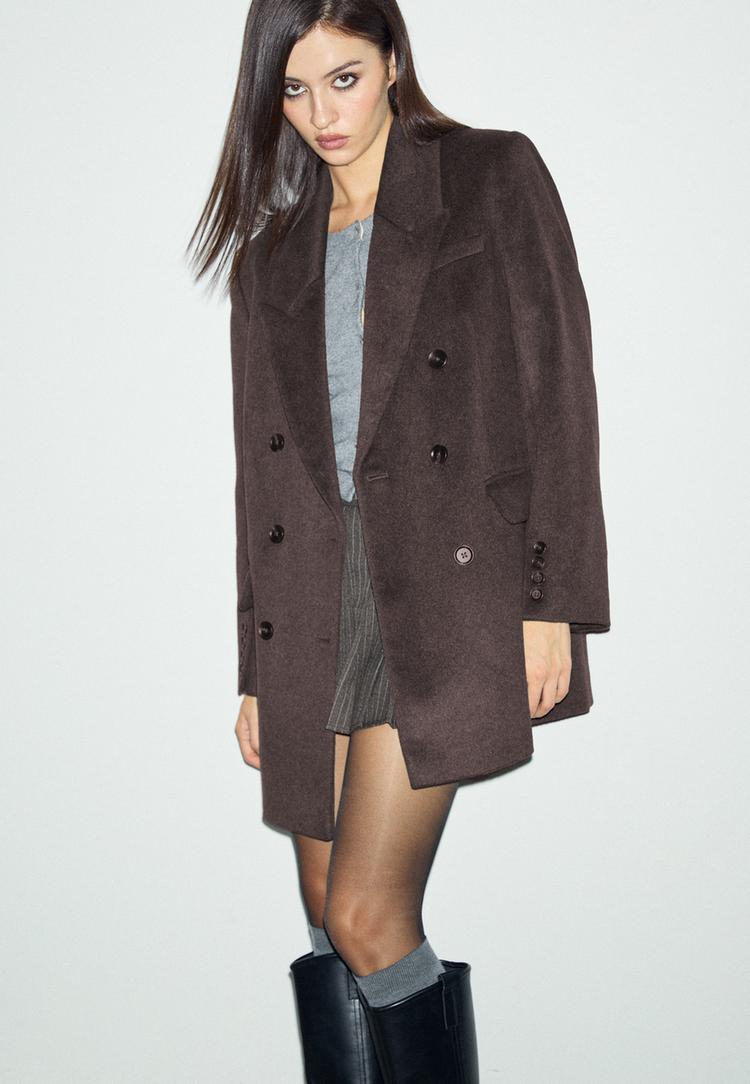 abrigo regular cruzado