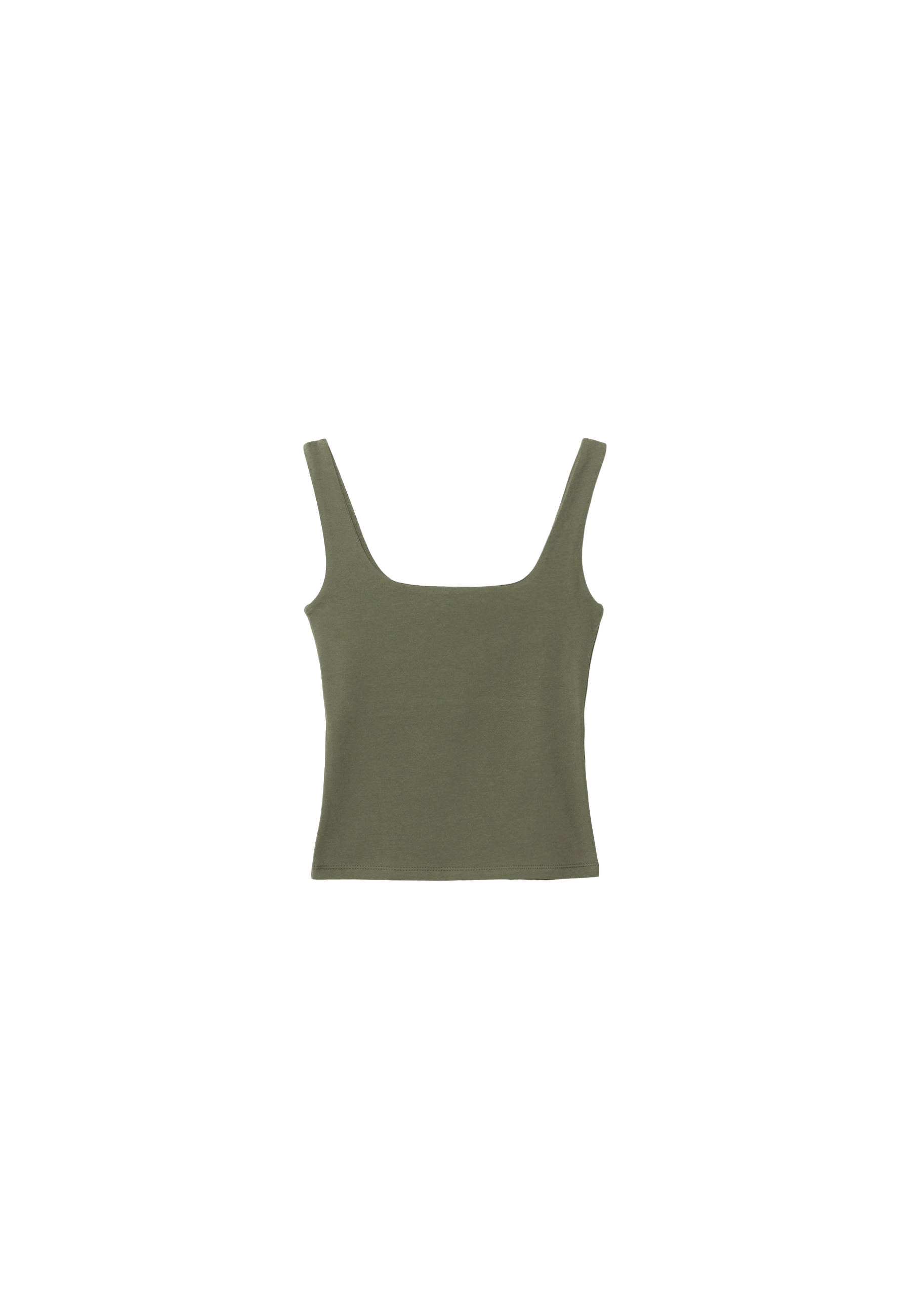 Wide strap top — Khaki