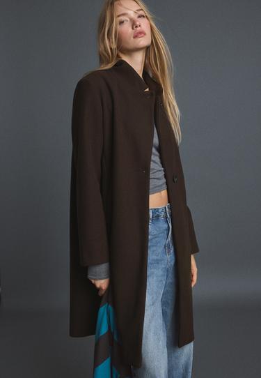 Soft-touch basic coat — Brown 6