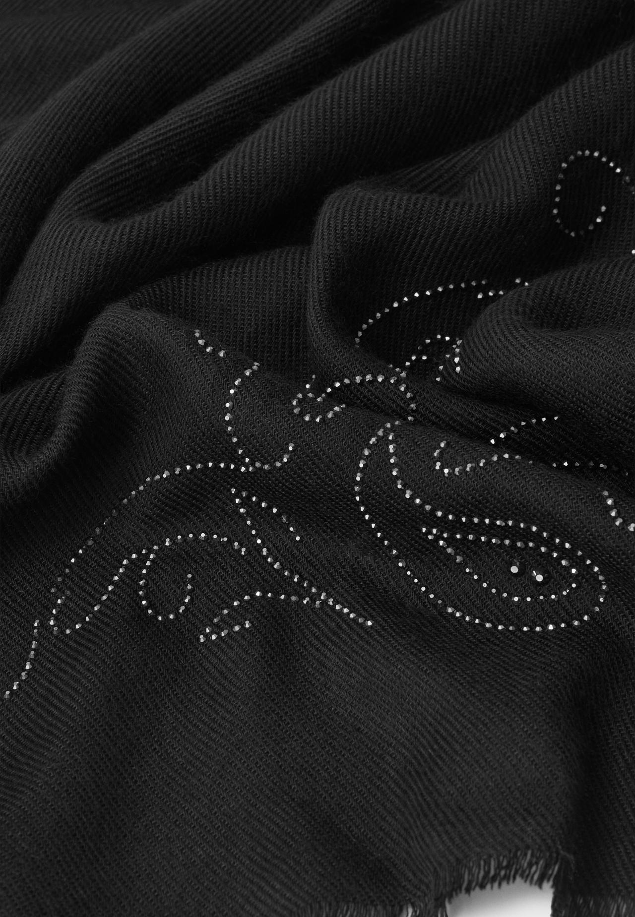 Rhinestones scarf — Black