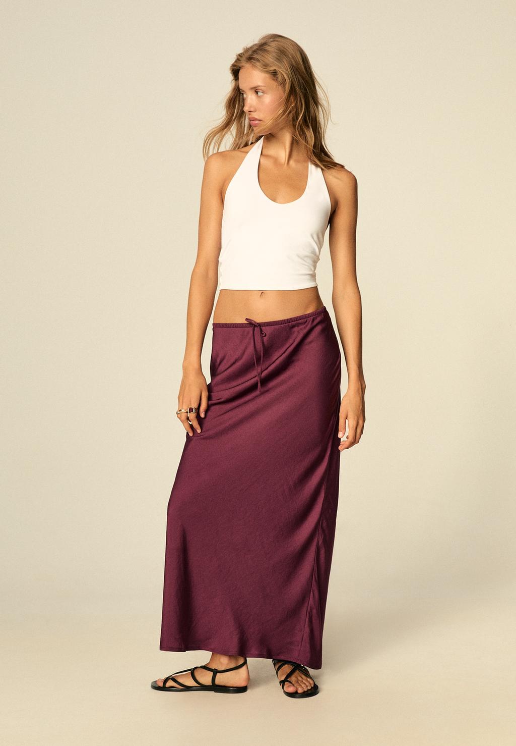 Top corto halter
