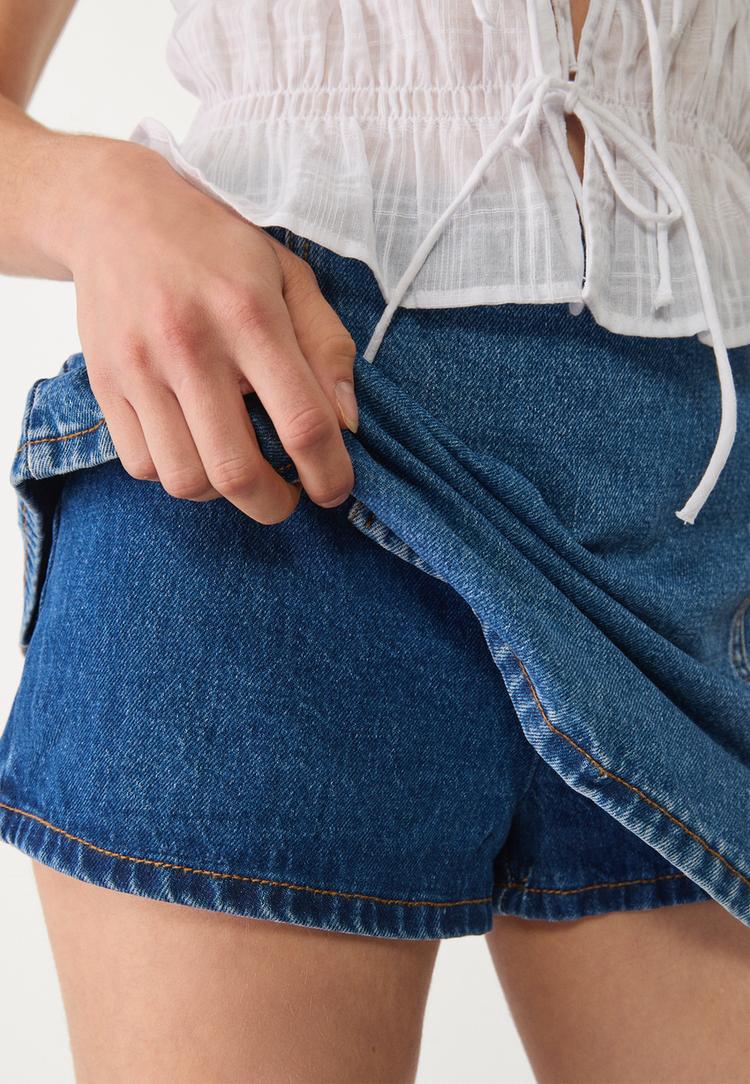 falda pantalon mini aberturas