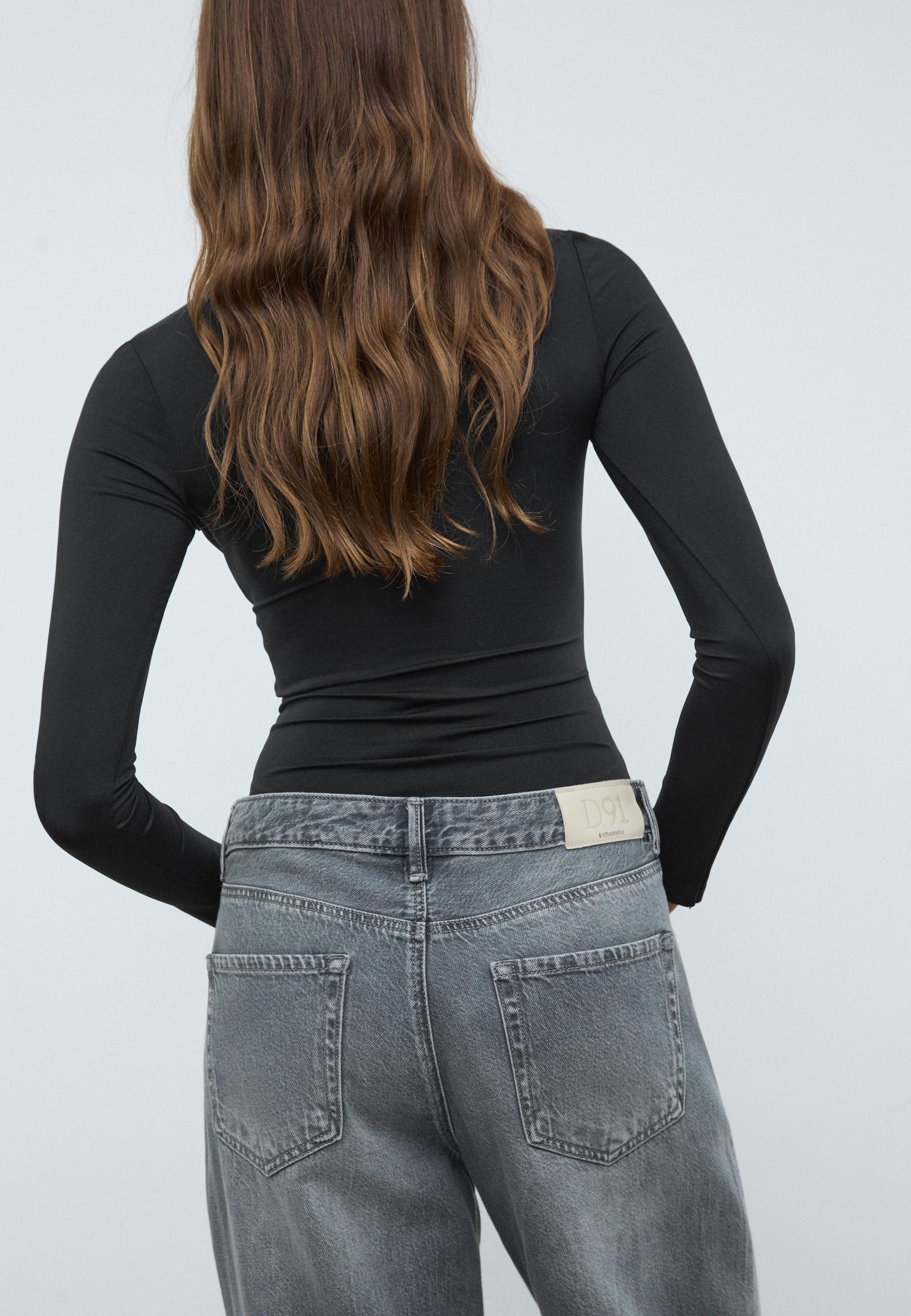 Chunpin Body Donna A Maniche Corte Con Scollo Quadrato – Doppia Fodera – Colore Arancione – Taglie S A XXL