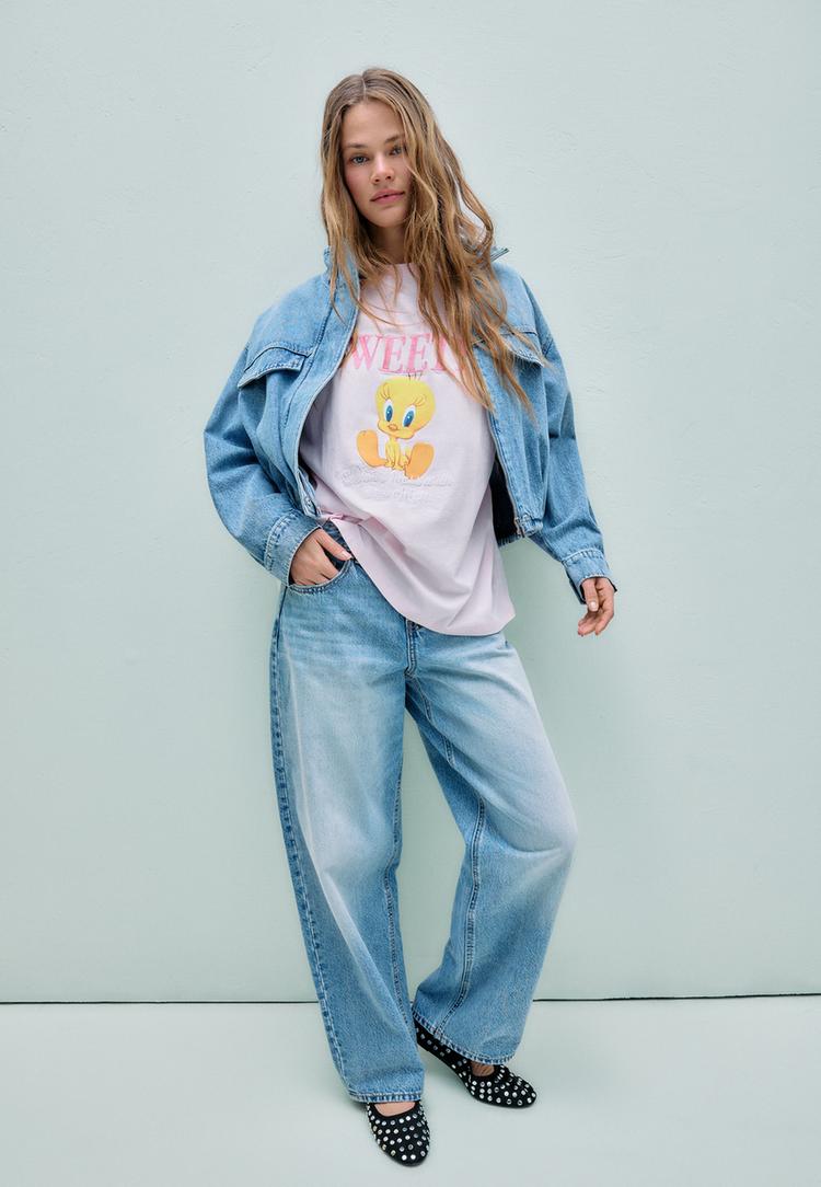 camiseta manga corta cuello redondo sweety