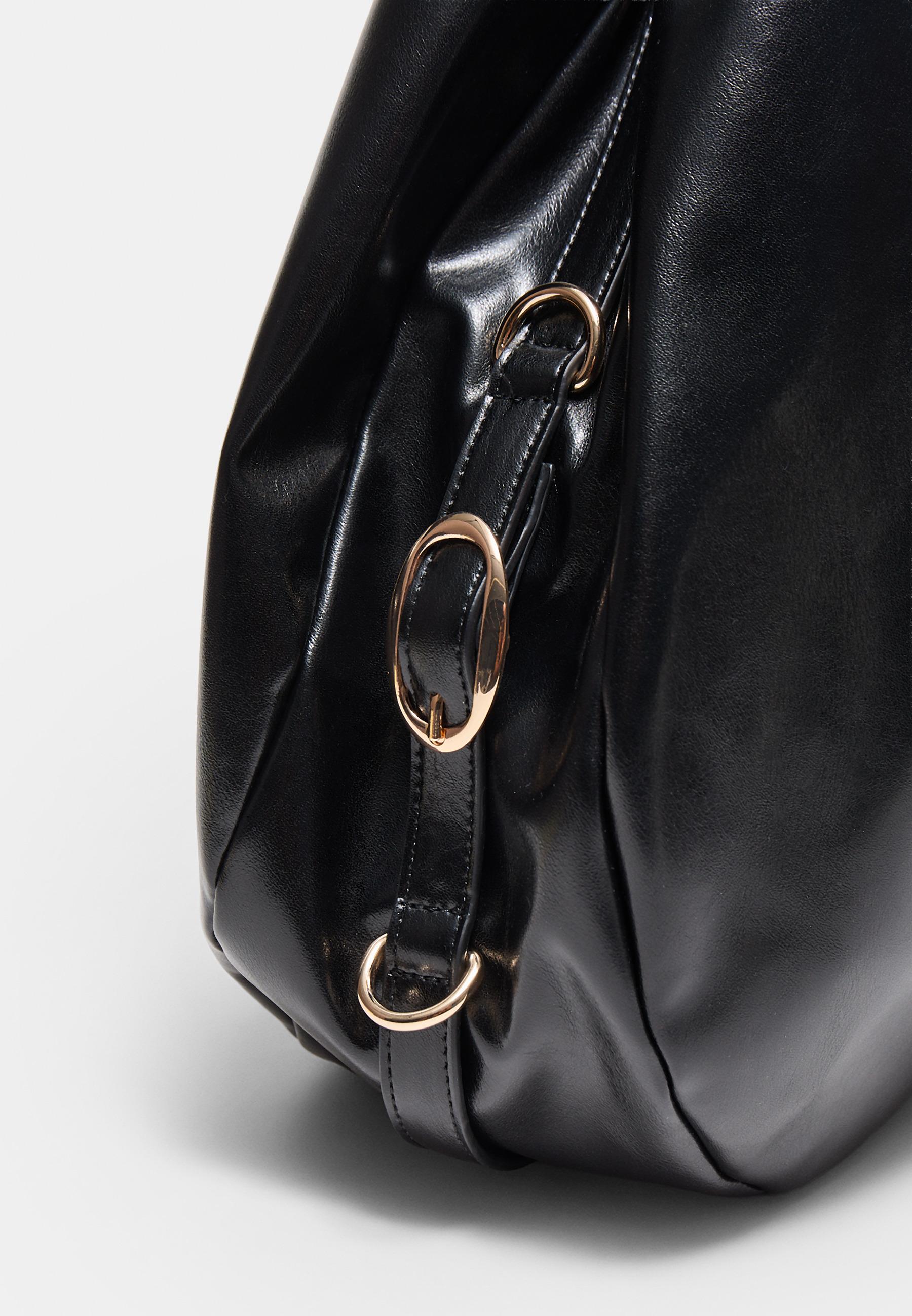 Bag with metal handle — Black