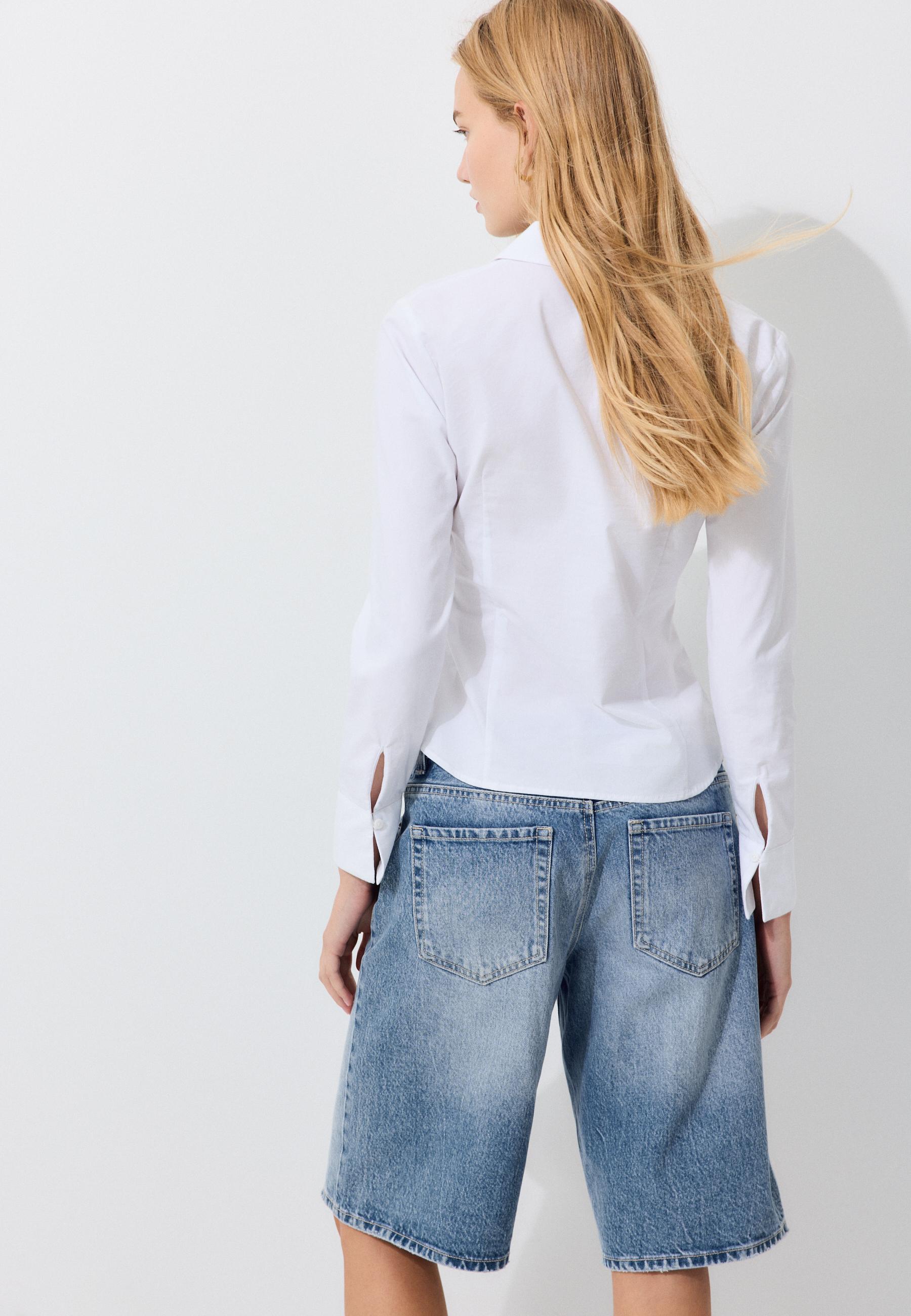 Fitted Basic Shirt — White