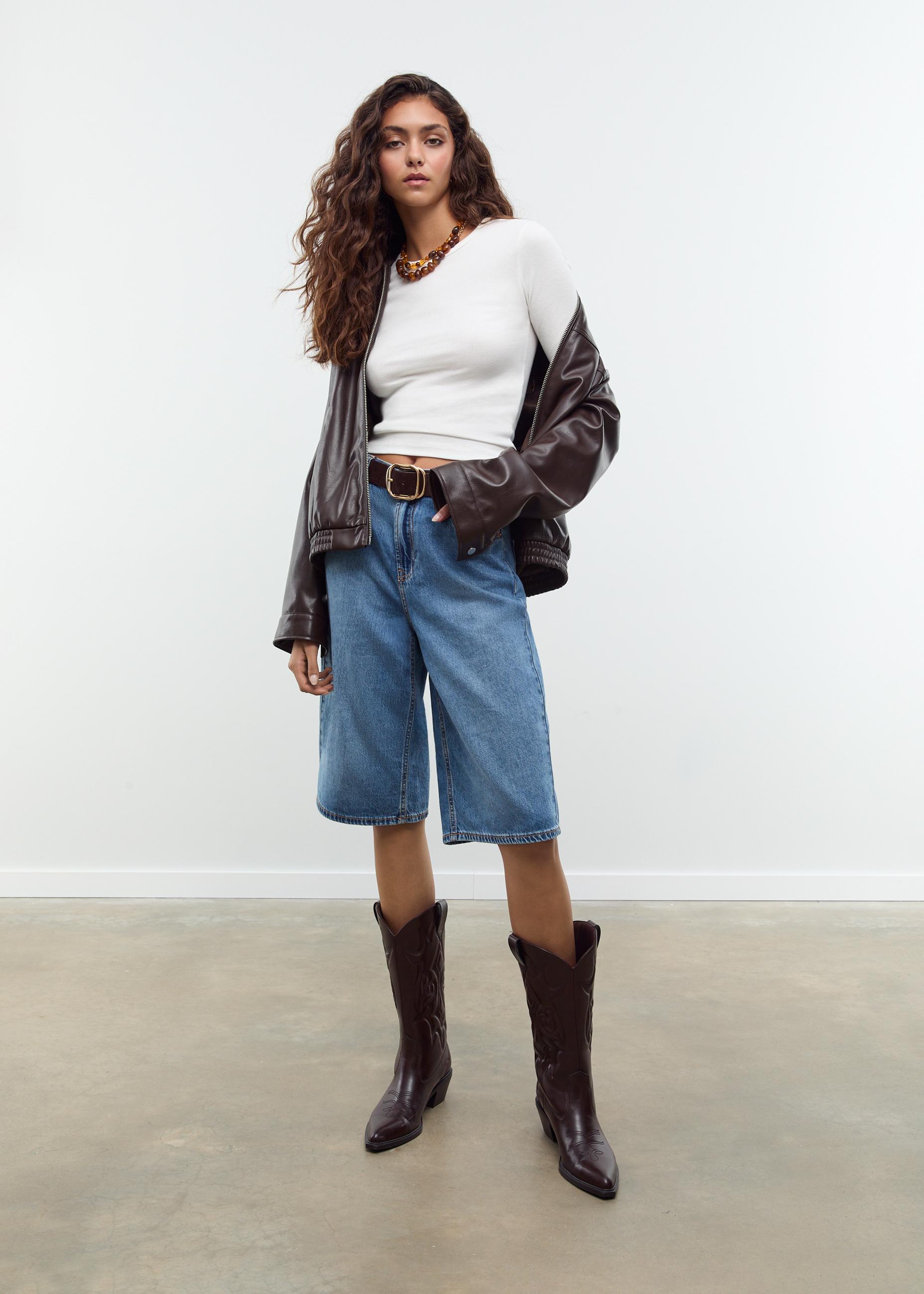 Heeled cowboy boots — BROWN